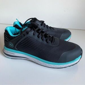 Timberland PRO Drivetrain Black and Teal Safety Toe Shoes